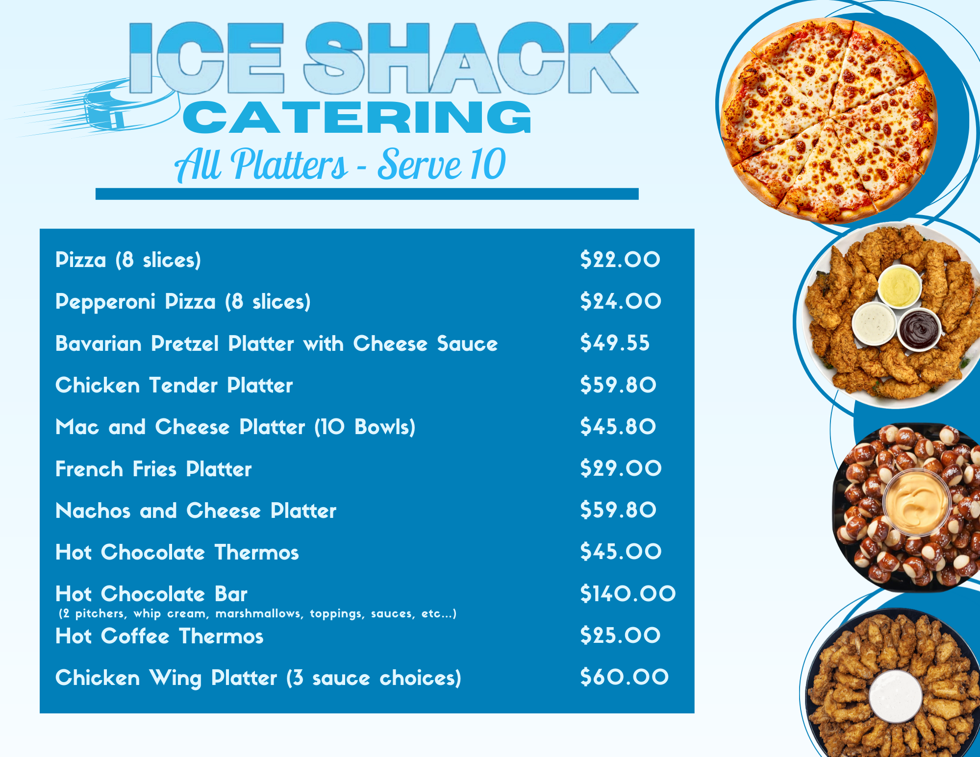 Ice Shack Menu