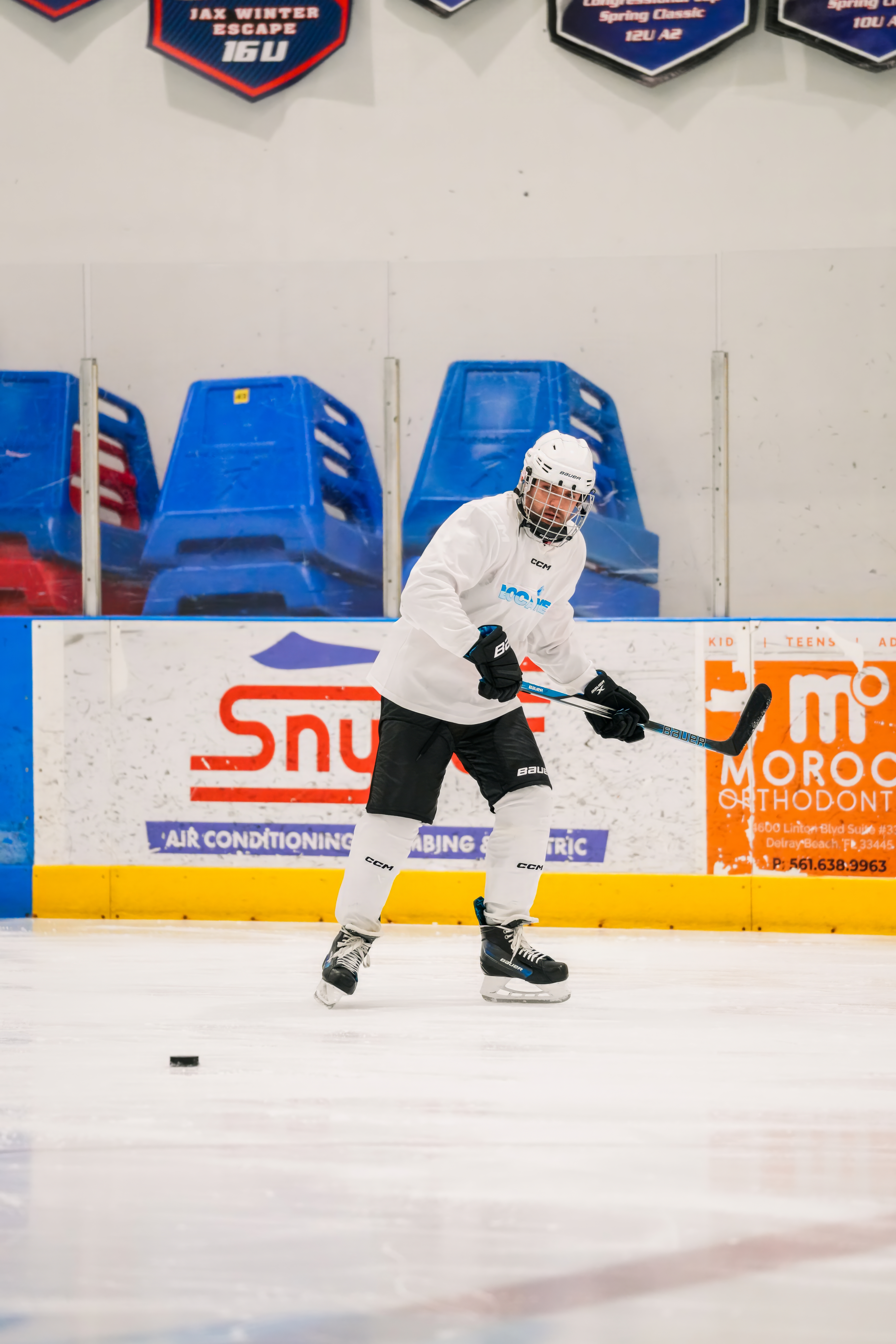 Youth hockey coaching at Boca Ice