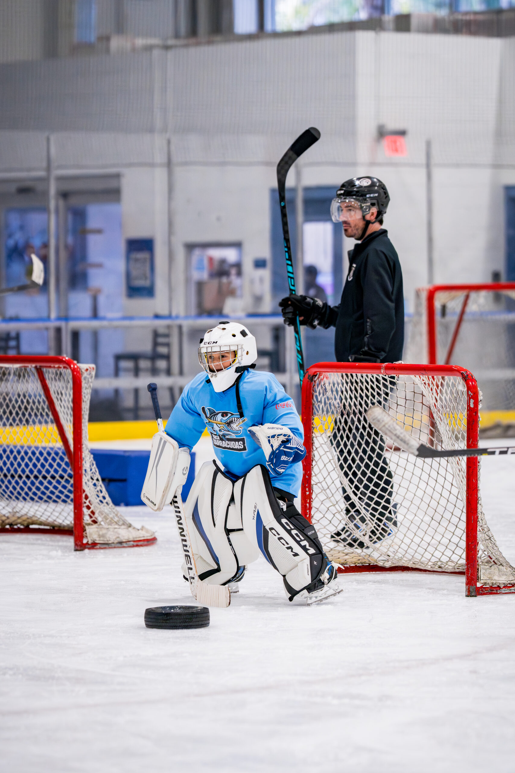 Youth hockey training at Boca Ice