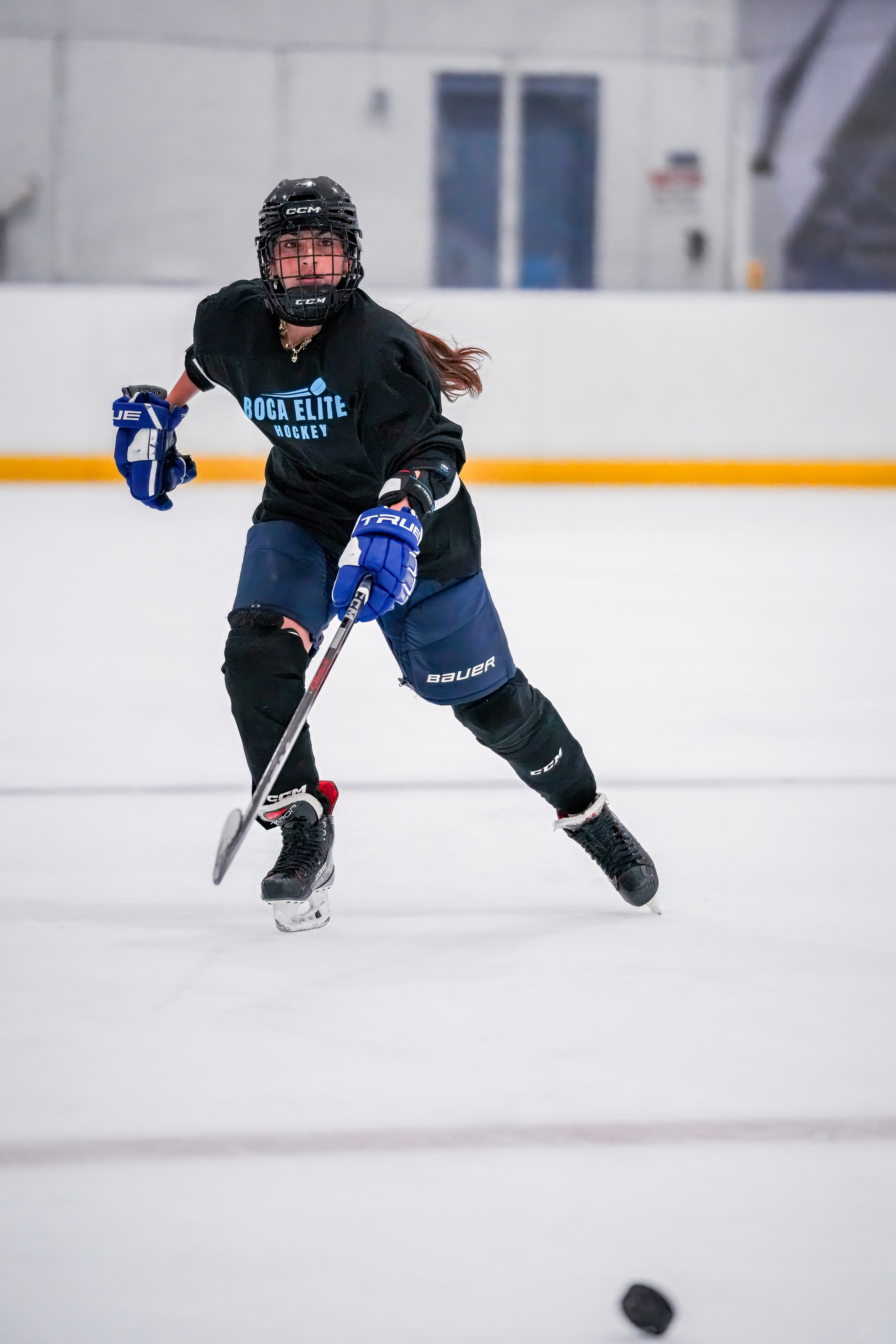 Travel hockey training at Boca Ice